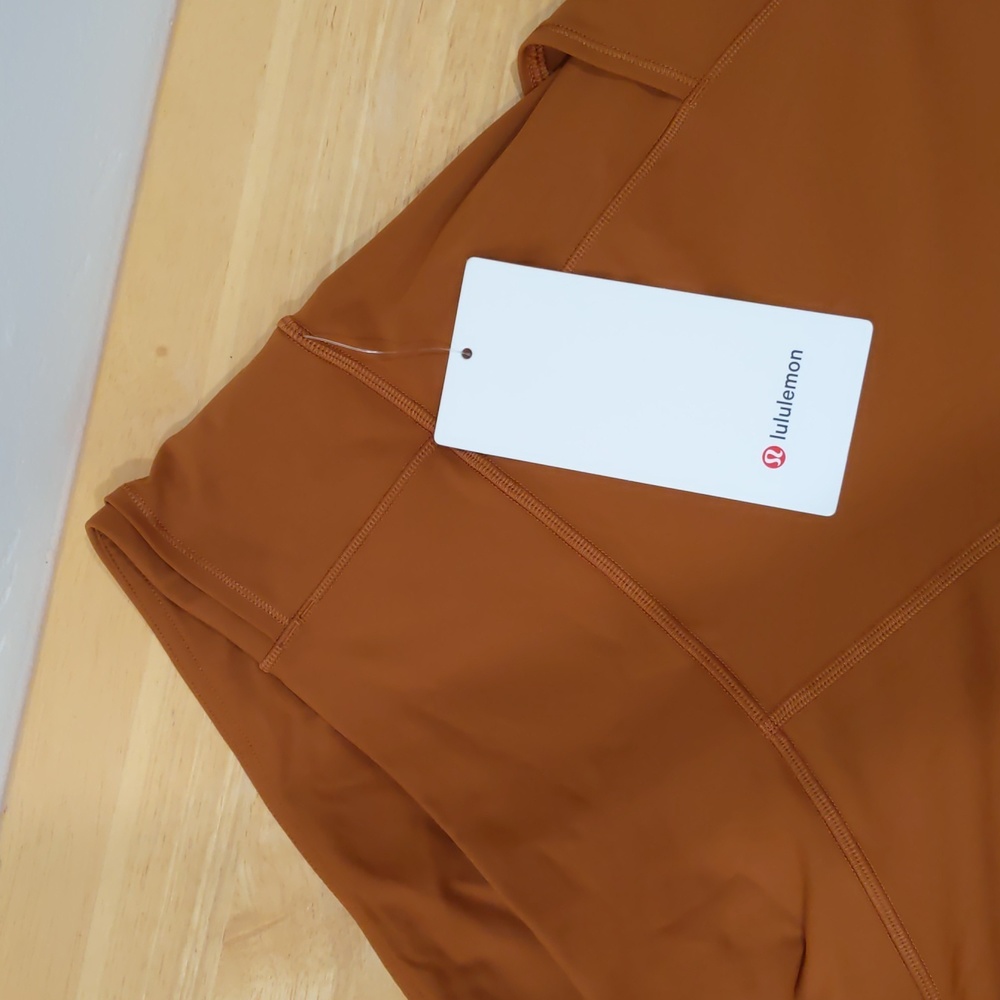 NWT Lululemon Fast and Free HR Tight 25" Leggings 🧡 Sable size 12